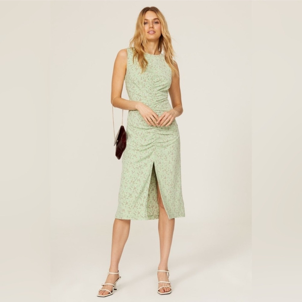 Love Whit Mint Green Sleeveless Midi Dress